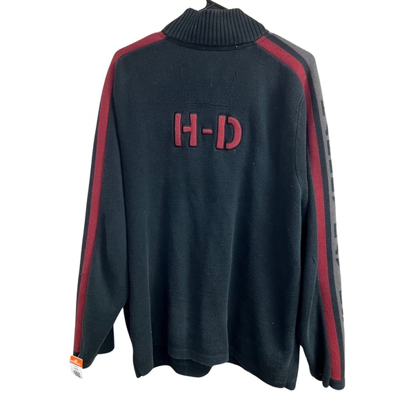 Harley Davidson Quarter Zip Sweater Size XL - Picture 2 of 8